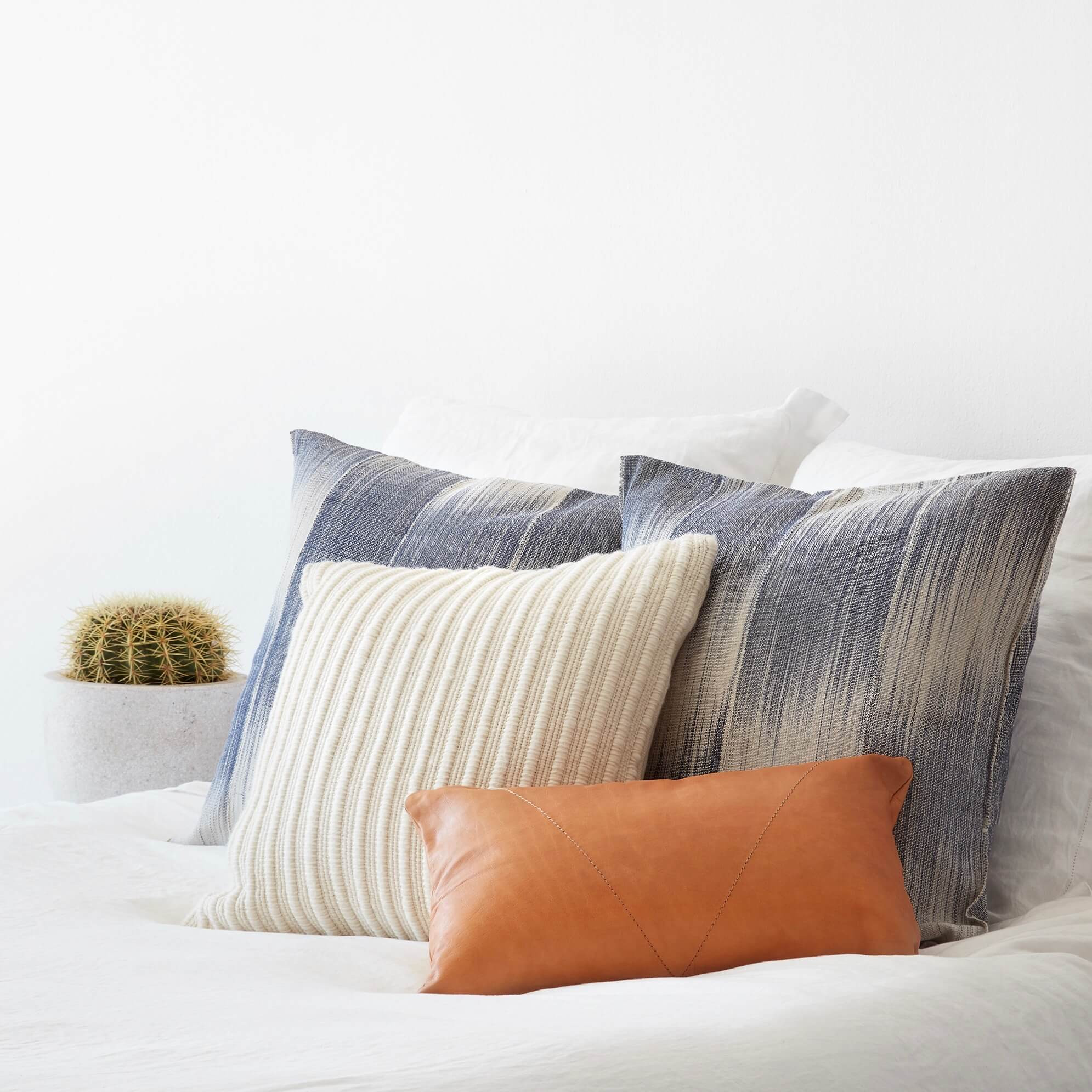 La Duna Textured Pillow | Neutral Accent Pillow   – The Citizenry | The Citizenry