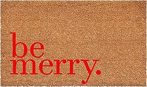 Calloway Mills 109251729 Be Merry Red Doormat 17" x 29" | Amazon (US)