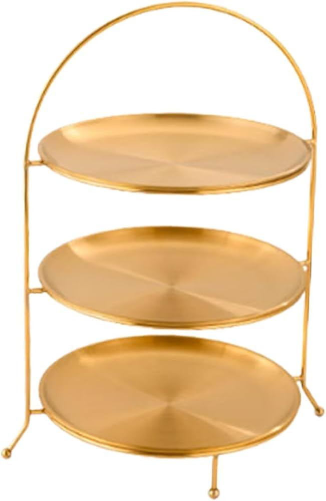 Tiered Cupcake Stand Cupcake Stand Buffet Candy Tea Party Serving Platter Dessert Plate for Birth... | Amazon (US)