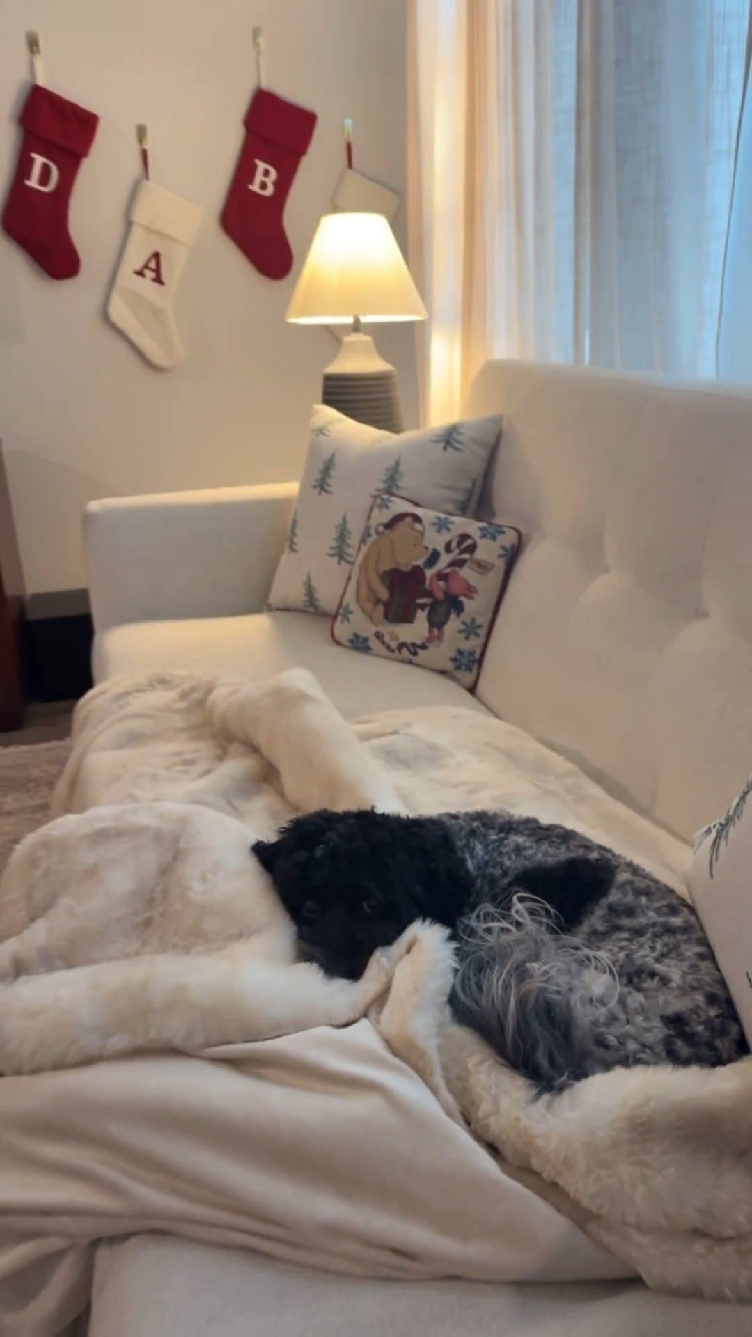 Rainy days at home call for cozy blankets. I found this Frye blanket at Costco but the Lola is super similar. It would make a beautiful gift! Also with a toddler, I can’t have my stockings hanging from the dresser so I hung them on the wall with gold command strips. If you’re in the same stage, I hope this helps!

#LTKHome #LTKGiftGuide #LTKHoliday