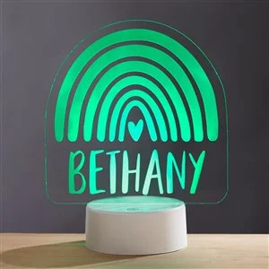 Watercolor Brights Rainbow Personalized Kids LED Sign - #34318-R | Personalization Mall