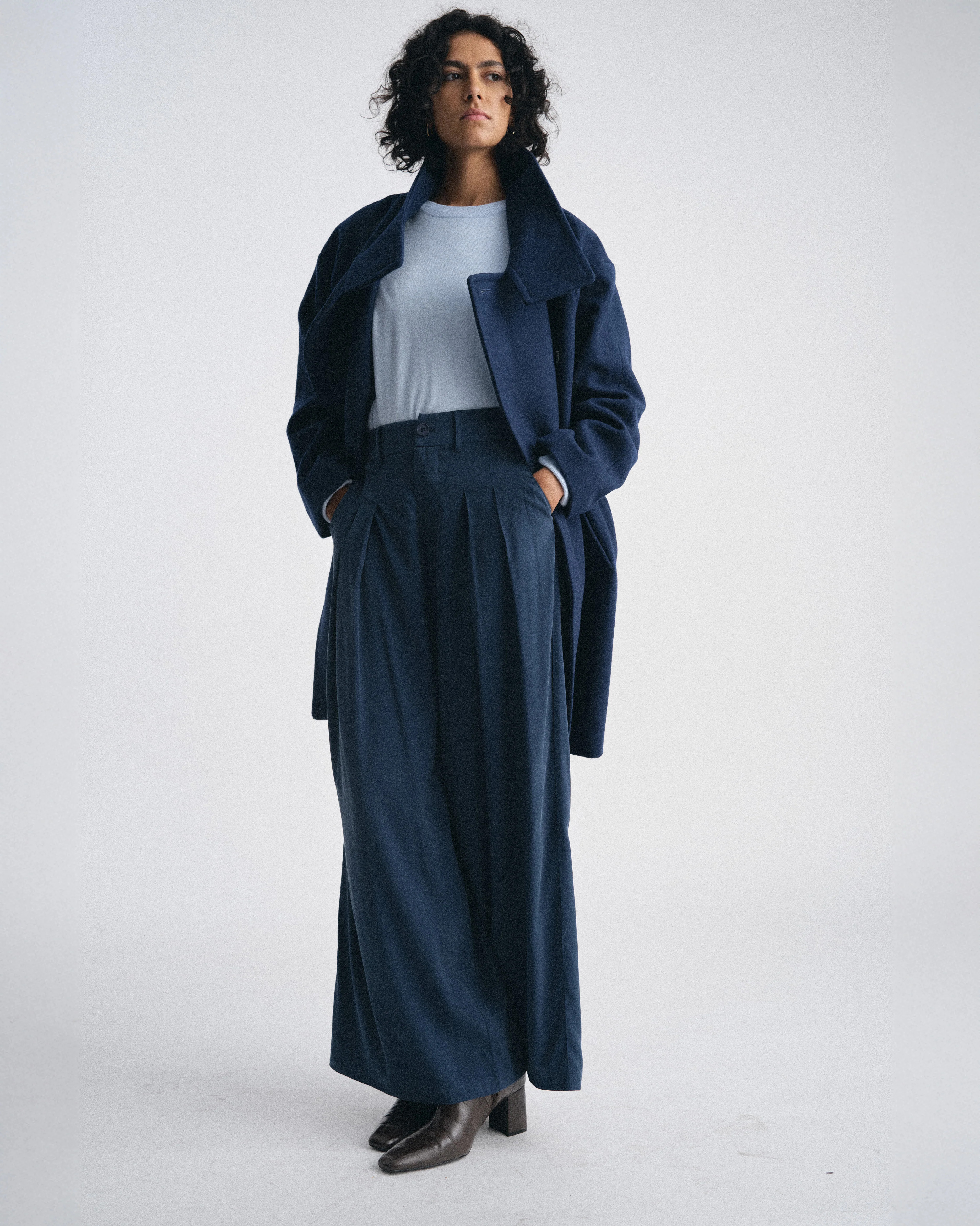 Palais Cooling Cupro Wide Leg Pant - Pageant Blue | Universal Standard