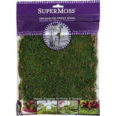 SuperMoss Preserved Sheet Moss, Fresh Green, 1oz | Target
