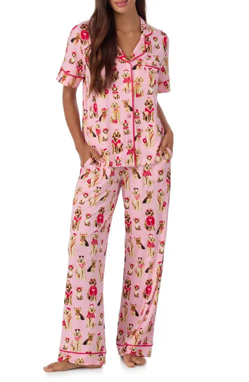Room Service Pjs Print Pajamas in Pink at Nordstrom, Size Large | Nordstrom