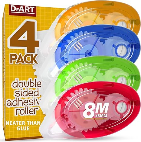 Double Sided Tape Roller, Permanent Adhesive Scrapbook Tape Dispenser Runner, Photo-Safe, Neater ... | Amazon (US)