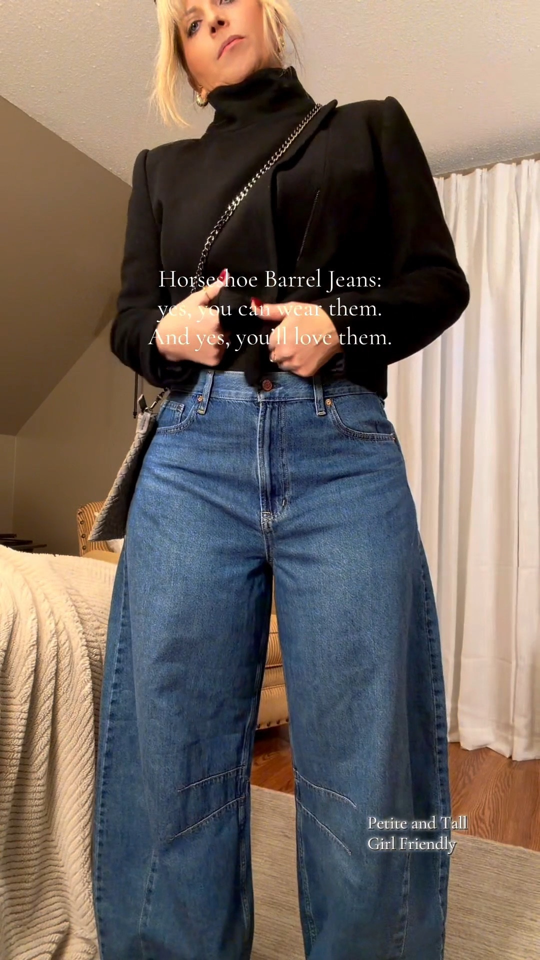 Petite and Tall girl friendly!
Think barrel jeans aren't your thing? Think again... 💫These GAP Horseshoe Barrel Jeans are comfy, easy to style, and perfect for errands, nights out, or anything in between.
I'm 5'8" and a size 12 wearing a 32 Tall for a baggier look. In the color Dark Blue Indigo. I also have the Medium Indigo...such a good color.

I’m 5’8” and a size 12 wearing a 32 Long for a baggier fit👌🏼@gapstyle 

#LTKTall #LTKMidsize #LTKSaleAlert