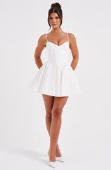 Analeigh Mini Dress - Ivory | Babyboo (global)