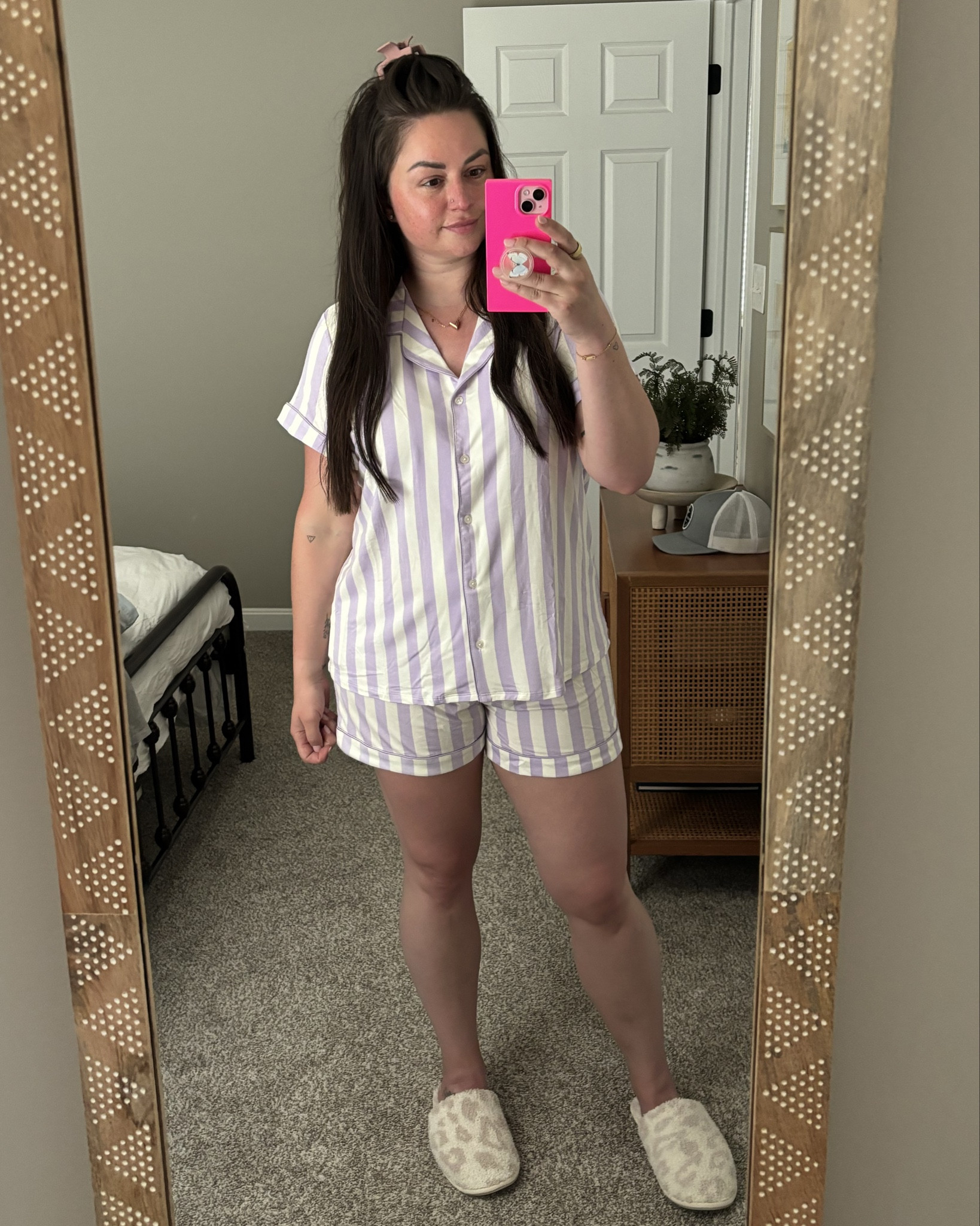 CUTE PJ ALERT. Take a break from the mundane daily Adam Sandler wardrobe with these. Ordered on a whim during the Nordy sale & I’m OBSESSED. 

I’m wearing a large for a little looser of a fit 

#LTKMidsize #LTKxNSale #LTKFindsUnder100