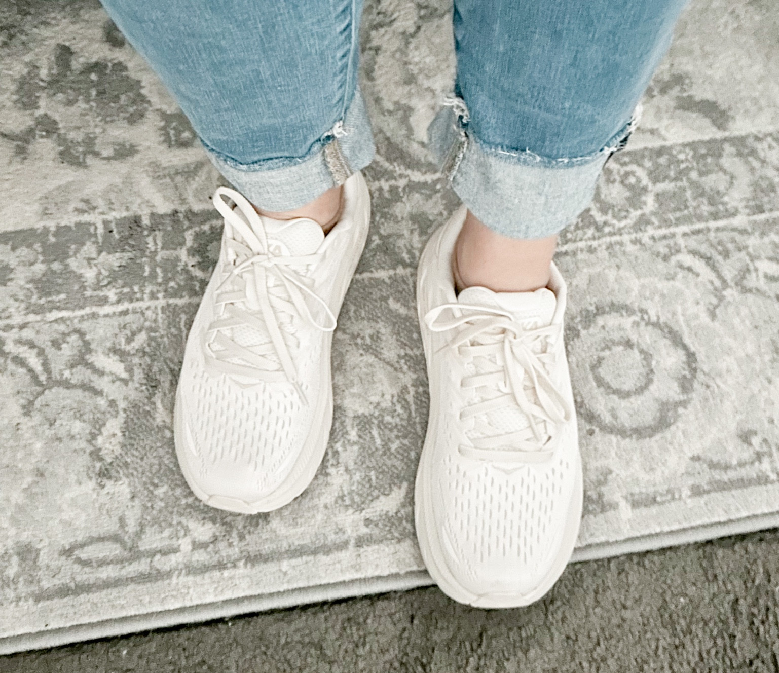 These sneakers are neutral, comfy and super cute have the larger sole and dad style chunky trend but cream neutral to go with all your warmer tones and some
Cooler neutrals. Also the comfort is beyond so light and cushioned. 

#neutral #sneaker #hoka #chunkysole #chunkysneaker #trending #runningshoes #sneakertrend 

#LTKfit #LTKshoecrush #LTKstyletip