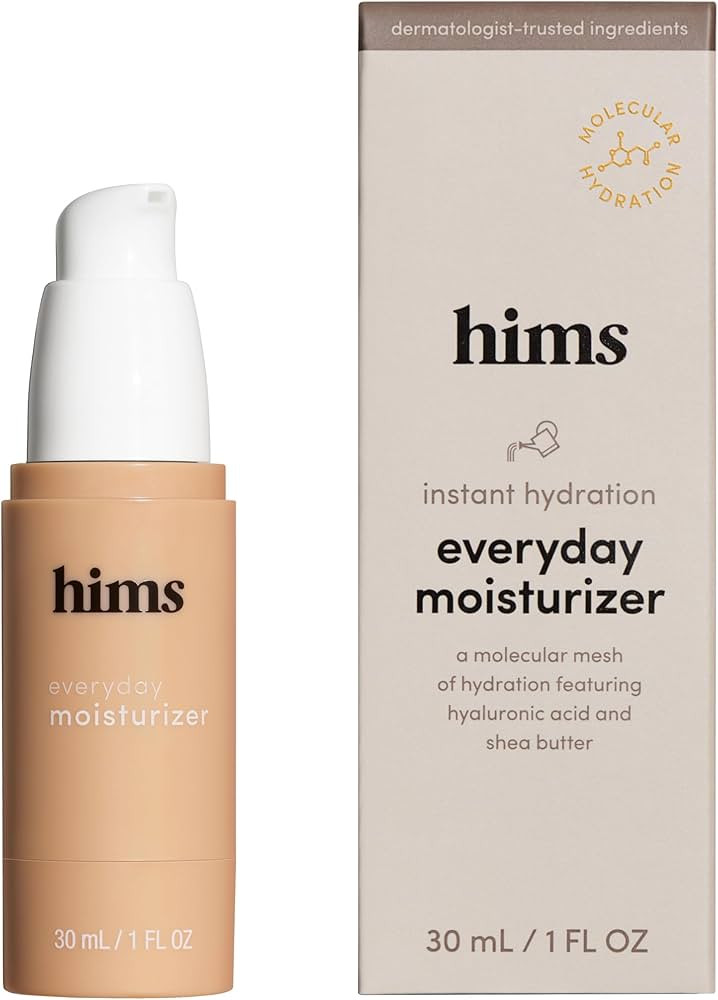 hims everyday moisturizer for men - Energize Skin, Lock in Hydration - Hyaluronic Acid, Shea Butt... | Amazon (US)