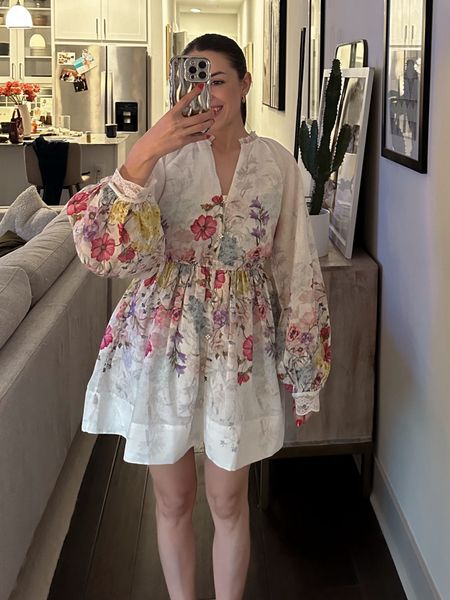 The perfect dress for Easter! Long sleeve spring dress from Anthropologie 🤍 