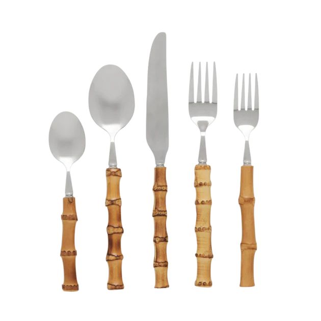 Classic Bamboo Flatware Set | Cailini Coastal