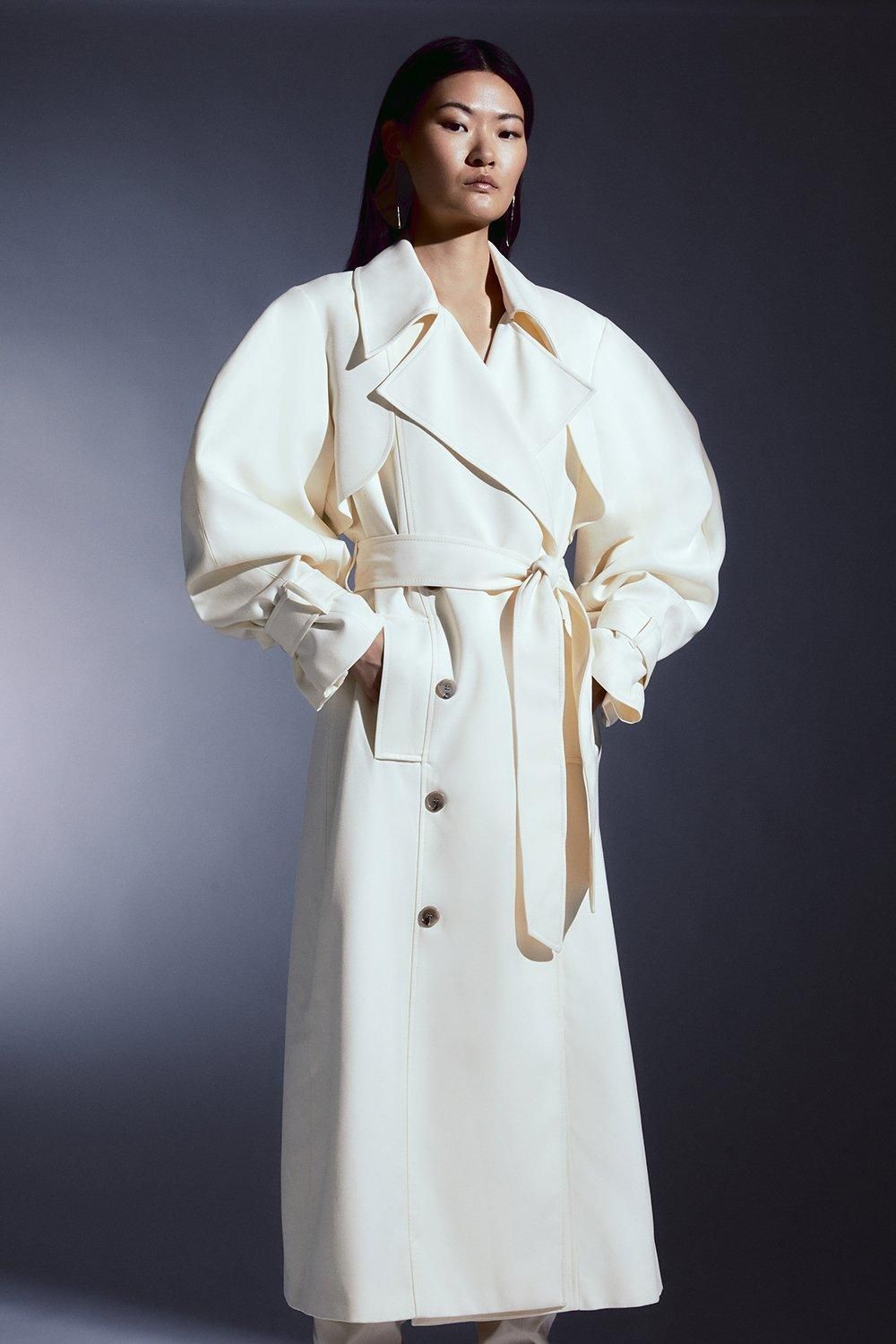 Tailored Relaxed Belted Trench Coat | Karen Millen US
