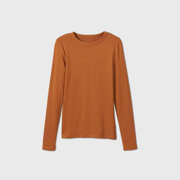 Women's Long Sleeve Fitted T-Shirt - A New Day™ | Target