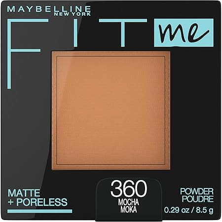 Maybelline Fit Me Matte + Poreless Pressed Face Powder Makeup & Setting Powder, Mocha, 1 Count | Amazon (US)