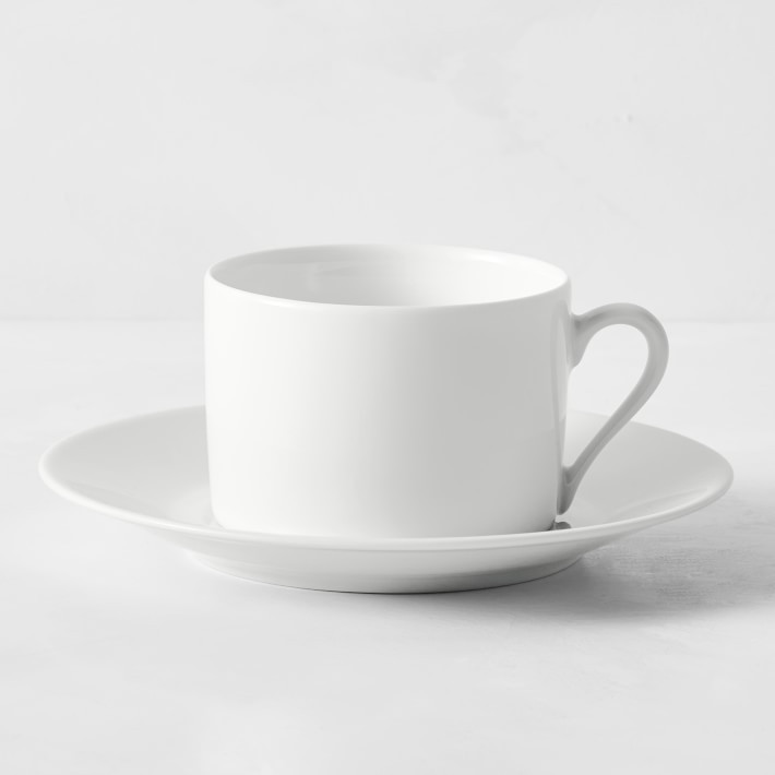 Apilco Tuileries Porcelain Tea Cups & Saucers | Williams-Sonoma
