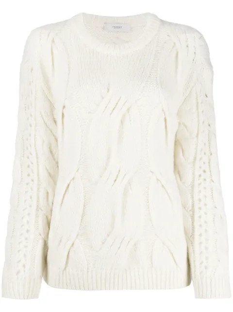 cable stitch jumper | Farfetch (US)