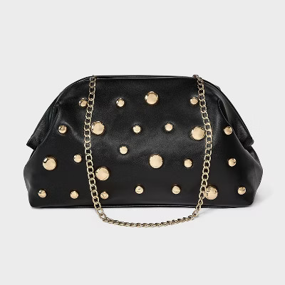 Studded Oversized Clutch - A New Day™ Black | Target