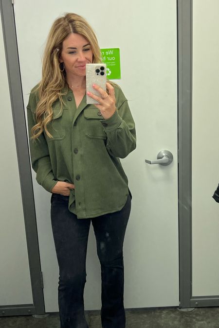 Kept this hooded corduroy shacket. Super comfy and mostly stocked. Would look cute unbuttoned with a tee too!

#LTKSeasonal #LTKunder50 #LTKstyletip