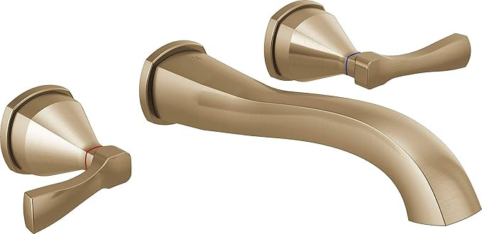 DELTA FAUCET T3576LF-CZWL Lav Wall-Mount, Champagne Bronze | Amazon (US)