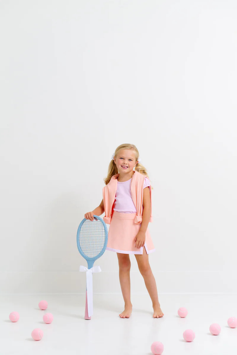 Prepletic™ Hayword Half-Zip - Pompano Peach with Palm Beach Pink Stork | The Beaufort Bonnet Company