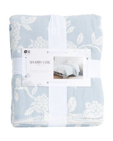 Soft Hydrangea Floral Blanket | TJ Maxx