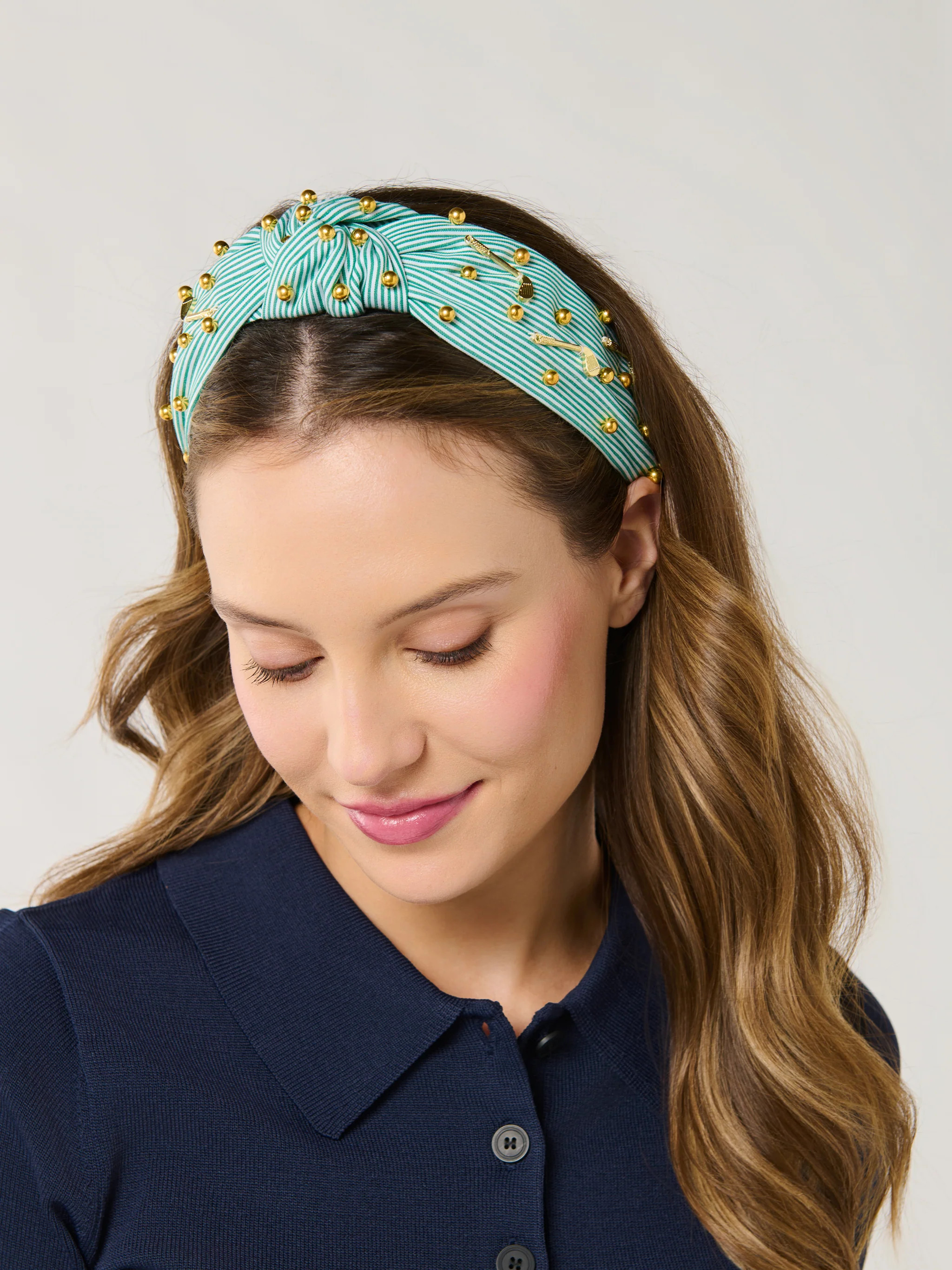 Shiraleah Golf Charms Headband, Green | Shiraleah