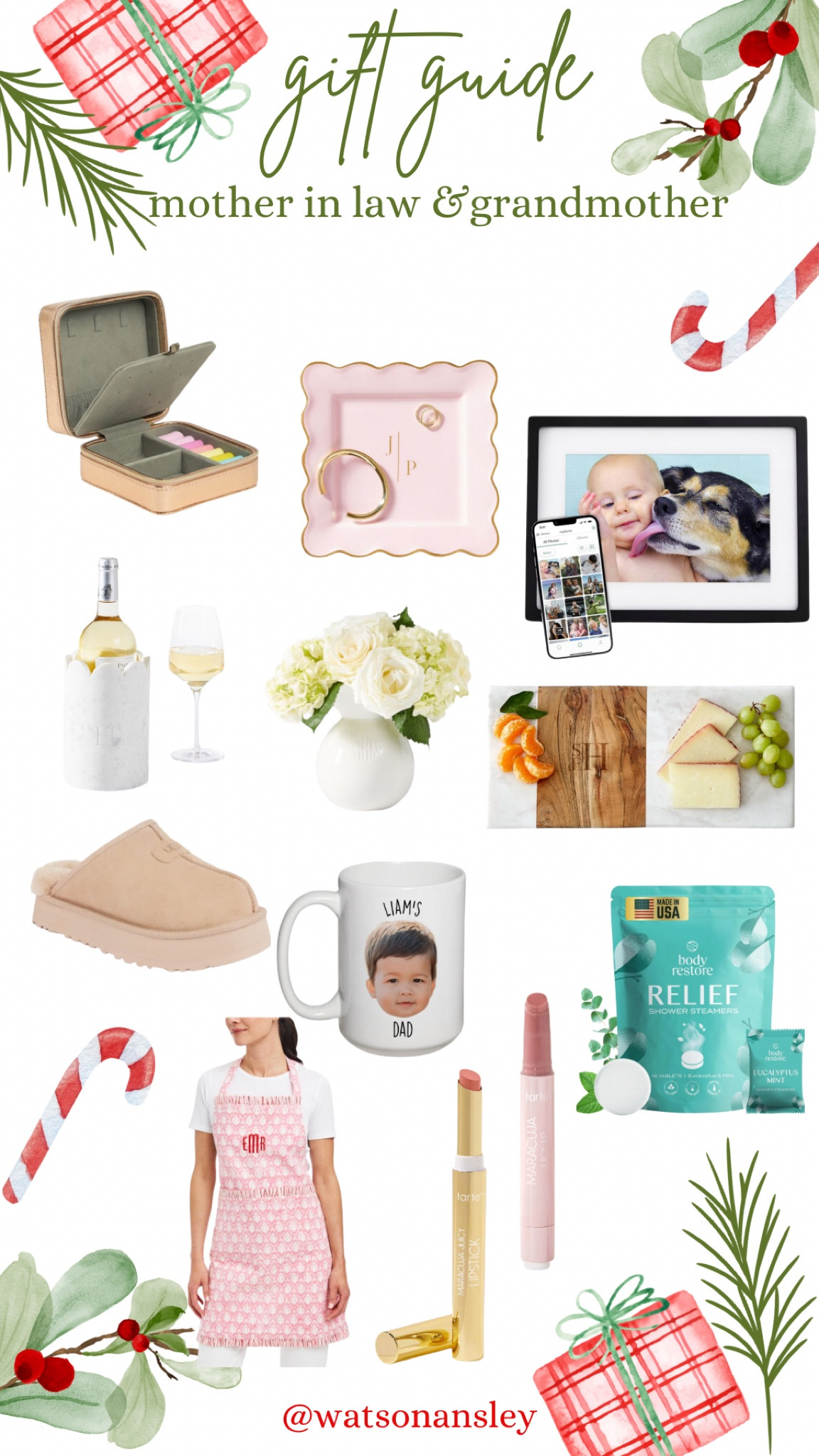 Shop gifts for moms, grandmothers or mother in laws here!

Jewelry | bag | toiletry bag | jewelry case | Mother in law gifts | shower bombs | eucalyptus | Uggs | slippers | mugs | face mugs | monogram mugs | jewelry tray | frame | skylight frame | apron | wine holder | lip stick | lip gloss | cutting cheese board | vase | gifts for mom | grandma | grandmother 

#LTKCyberWeek #LTKGiftGuide #LTKHoliday