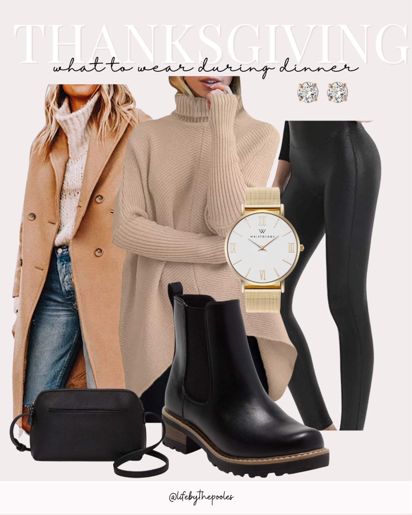 What to wear to thanksgiving dinner, thanksgiving day outfit inspo, classy thanksgiving outfit, fall date night outfit, faux leather leggings, spans dupes, Chelsea boots, winter wool coat, winter pea coat, brown wool coat, Amazon winter outfit #thanksgivingday #thanksgiving #fallfashion 

#LTKstyletip #LTKHoliday #LTKSeasonal