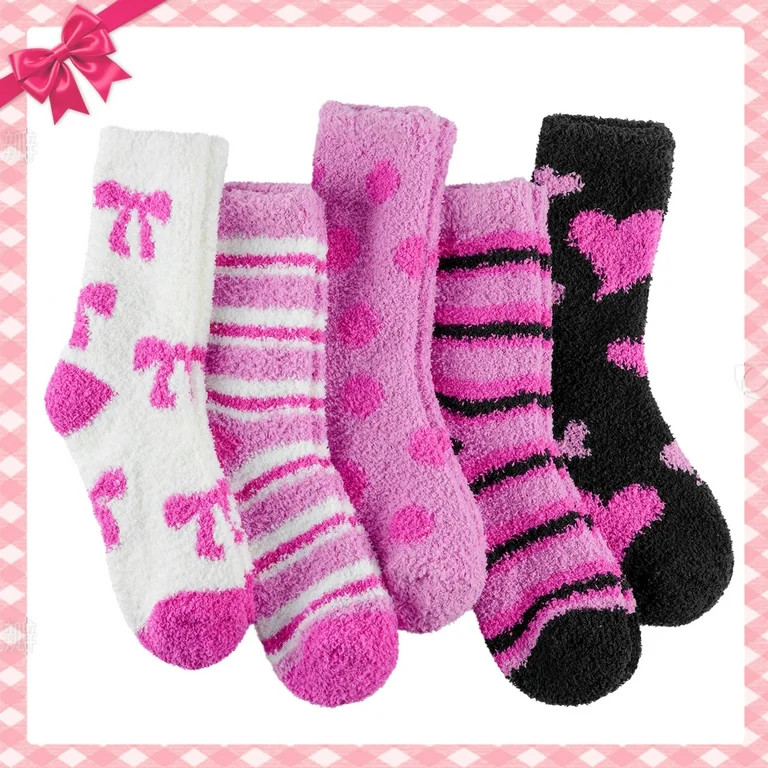 Fuzzy Socks for Women Gifts, Fluffy Cozy Plush Soft Slipper Socks for Fall Winter Christmas Warm ... | Walmart (US)