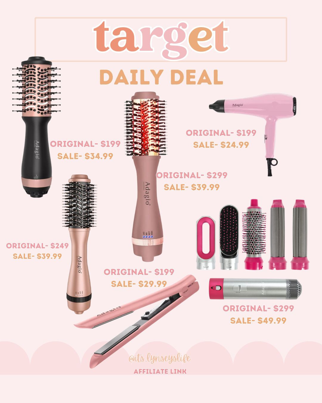 Target Daily Deal 11/14

Hair Tools | Hair Must Haves | Hair Dryer | Hair Dryer Brush | Hair Blowout | Hair Tools Sale 

 #LTKGiftGuide #LTKSaleAlert #LTKBeauty