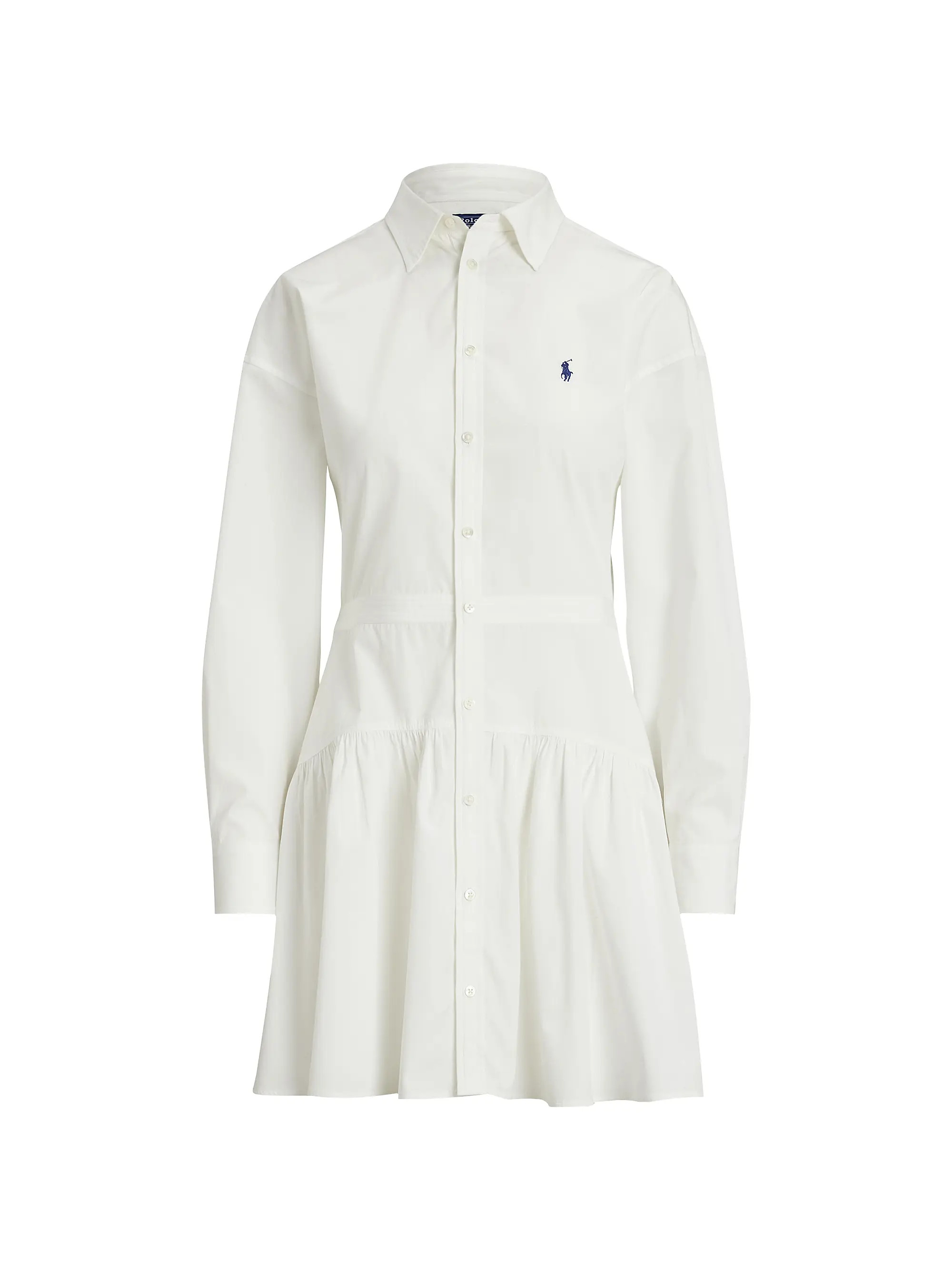 Cotton Broadcloth Paneled Button-Front Shirtdress | Saks Fifth Avenue