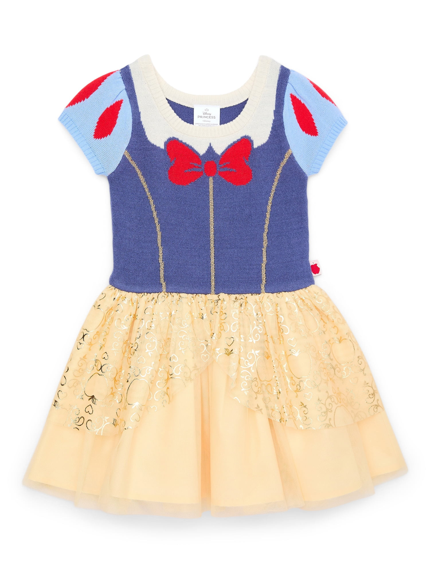 Disney Princess Toddler Girl Cosplay Snow White Dress, Sizes 12 Months - 5T - Walmart.com | Walmart (US)