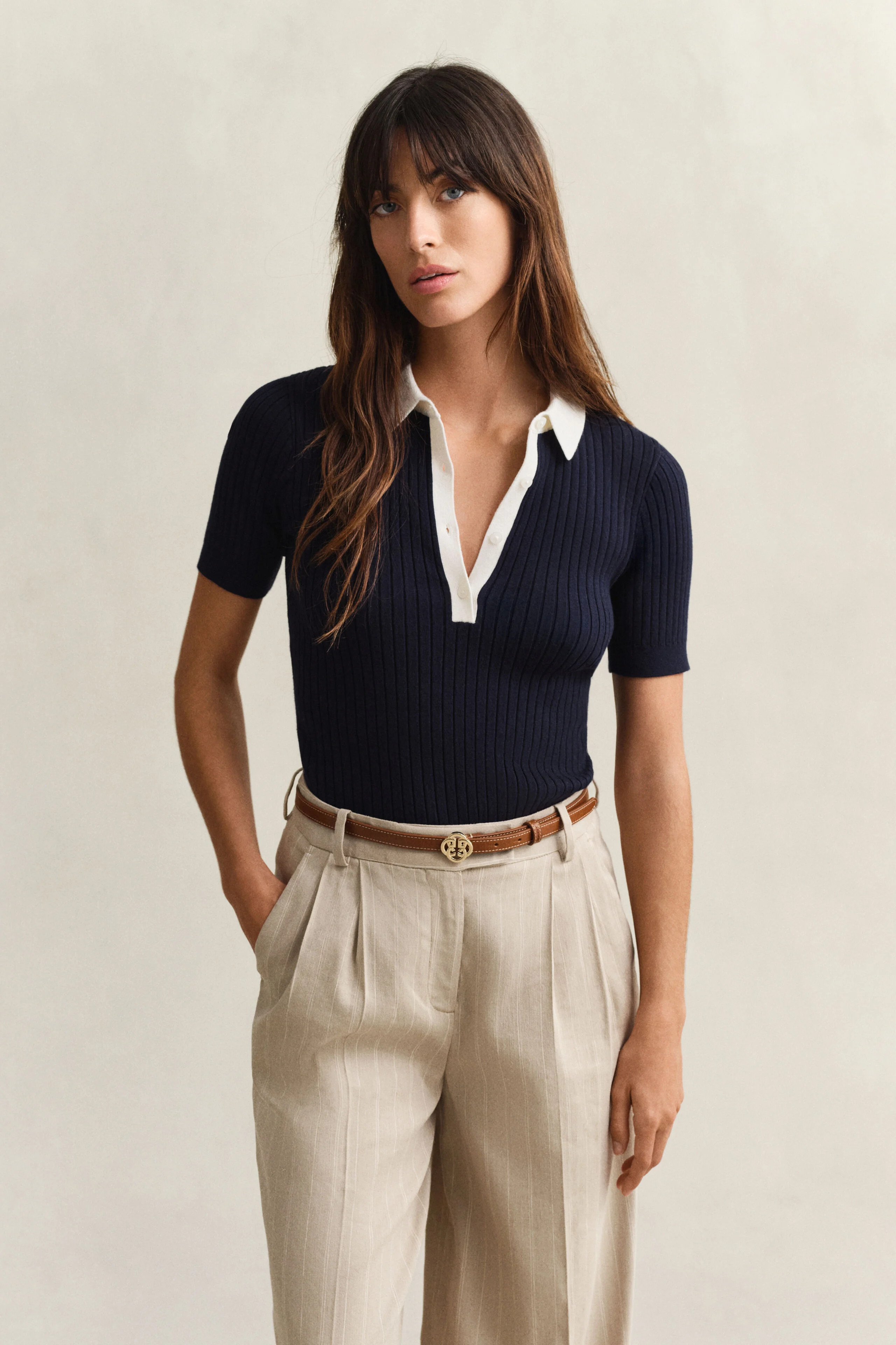 Ribbed Short Sleeve Rugger | Gant