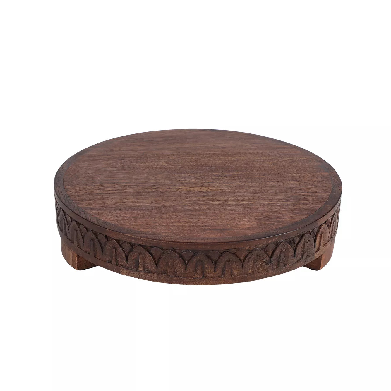 Sonoma Goods For Life® Carved Wood Footed Riser Table Decor | Kohl's