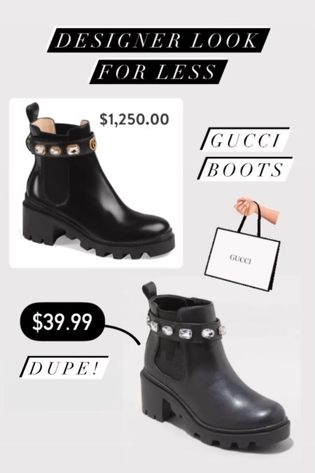 Designer look for less!
Gucci boots. Dupe. 

#LTKunder50 #LTKshoecrush #LTKstyletip
