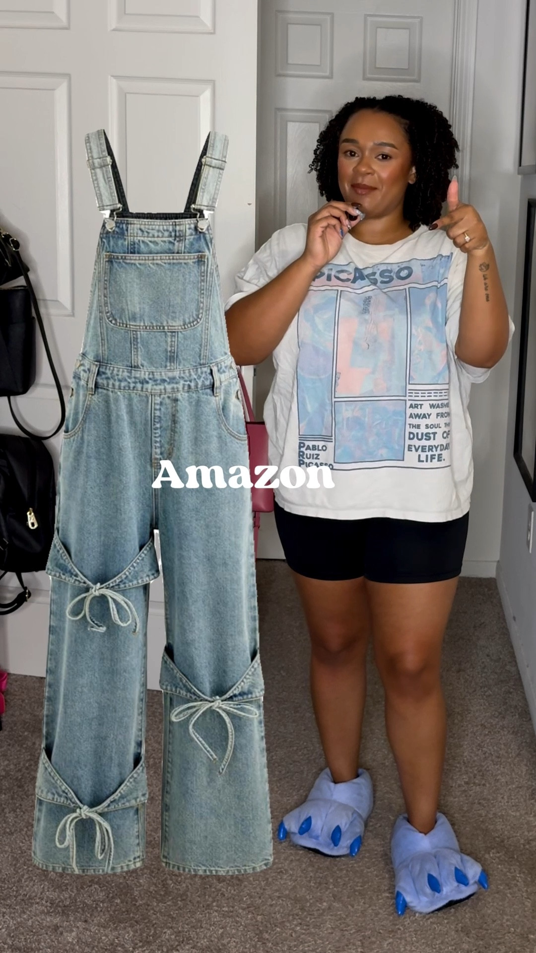 Casual blue monochrome look 💙✨ 

Obsessed with these denim overalls featuring the cutest bow details at the legs! Paired with an easy everyday top + comfy sneakers for that effortless casual chic vibe. 

Perfect for fall outfits, weekend style, or a laid-back travel look. 

🔗 Linking this full monochrome outfit, plus more bow trend finds, under $100 + everyday staples you’ll actually wear on repeat.

#LTKFindsUnder50 #LTKPlusSize #LTKFindsUnder100