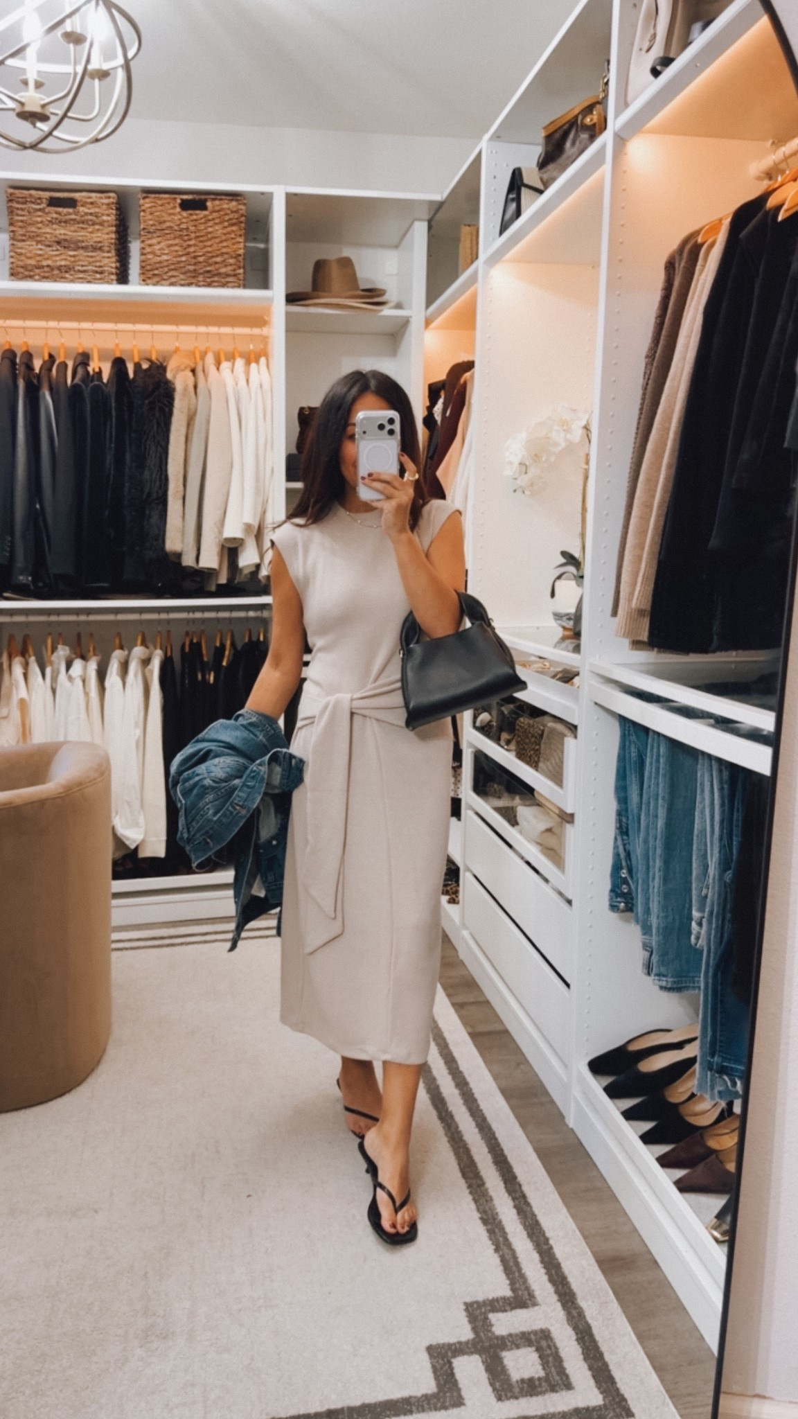 New Zara find! Knit dress super comfortable and flattering. It’s popular so if sold out, it does keep coming back in stock. I sized up to a medium 
I’m 5’3 126 

#LTKOver40 #LTKootd