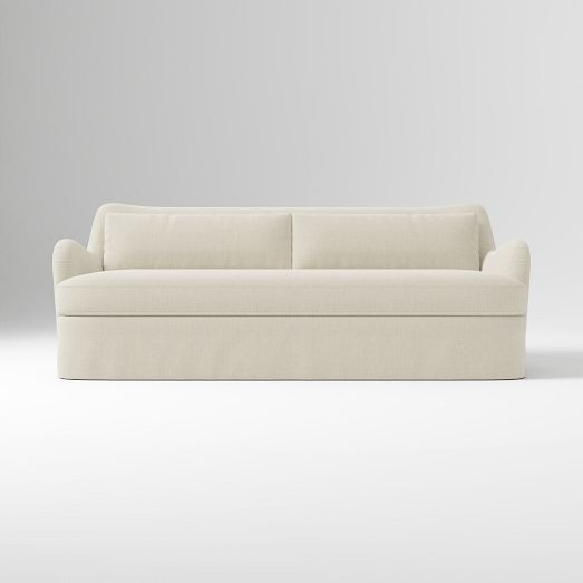 Sophie Skirted Slipcover Sofa (62"–82") | West Elm (US)