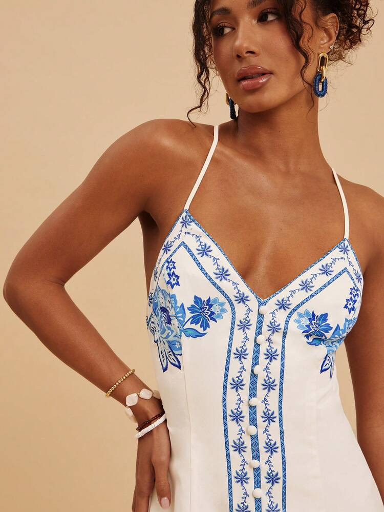 Travachic Spring/Summer Vacation Chiffon Printed Dress For Women,Vacation Casual Terno Outfit For Women,Summer Holiday Outfits,Spring Break Outfits,Party Outfit,Beach Outfit,Spring Clothing,Carnival Costume,Elegant,Floral,Carnival,Spring To Summer ,Party , Boho,Mexican Style,Tropical,Bohemian,Ibiza,Western,Summer Dress,Wedding Guest Dress For Women,Birthday Dress,Party Dress,Elegant Dresses For Women,Floral Dress,Summer Dress, Mexican Style Dress Women Boho Dress For Women,Graduation Dress, Graduation Outfit For Mother,Summer Dresses For Women | SHEIN