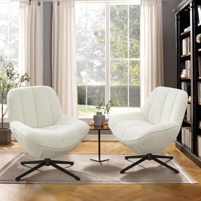 Brionica Upholstered Swivel Accent Lounge Chair | Wayfair North America