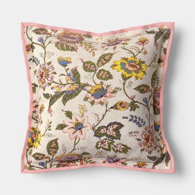 Square Floral Pillow - Threshold™ | Target