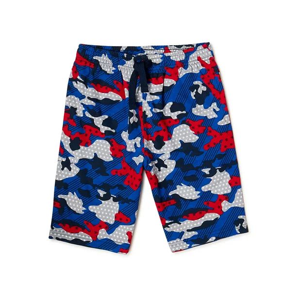 Way to Celebrate Boys Americana Camo Printed Shorts, Sizes 4-18 & Husky | Walmart (US)