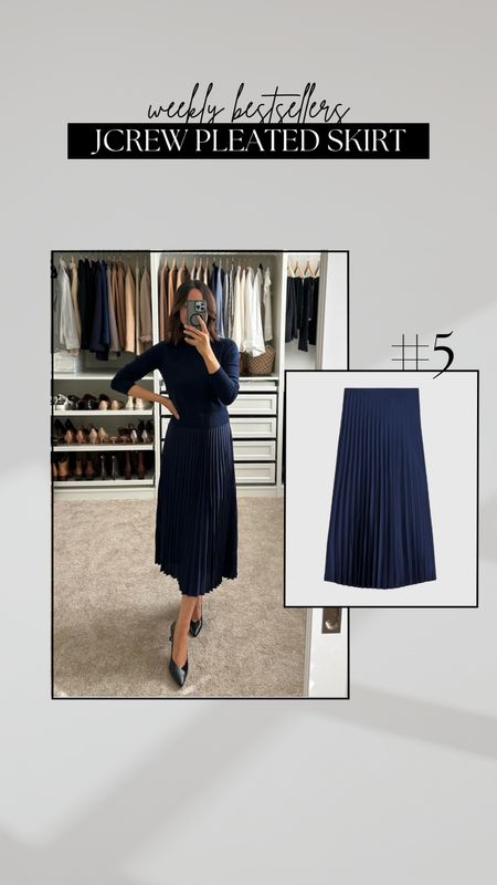 #5 bestseller - jcrew pleated skirt

• skirt - xs, bump-friendly 
• sweater cardigan - xs 


#LTKStyleTip #LTKWorkwear