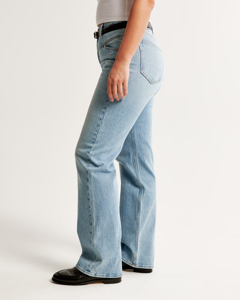 Curve Love High Rise 90s Relaxed Jean | Abercrombie & Fitch (US)