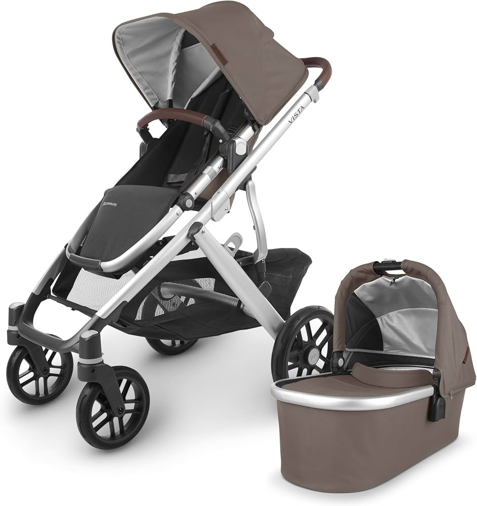 UPPAbaby Vista V2 Stroller/Convertible Single-to-Double System/Bassinet, Toddler Seat, Bug Shield... | Amazon (US)