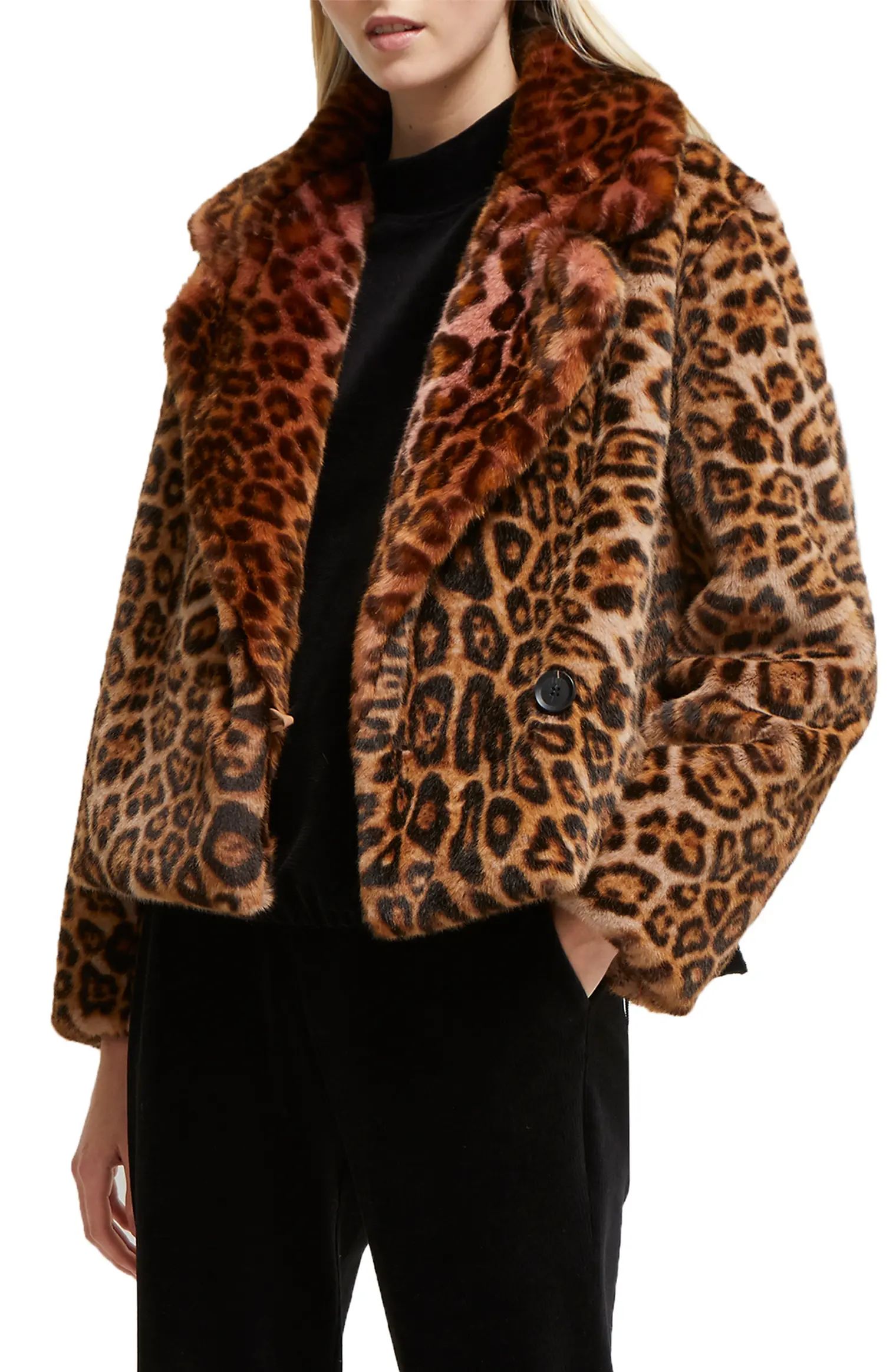 Analia Leopard Faux Fur Jacket | Nordstrom