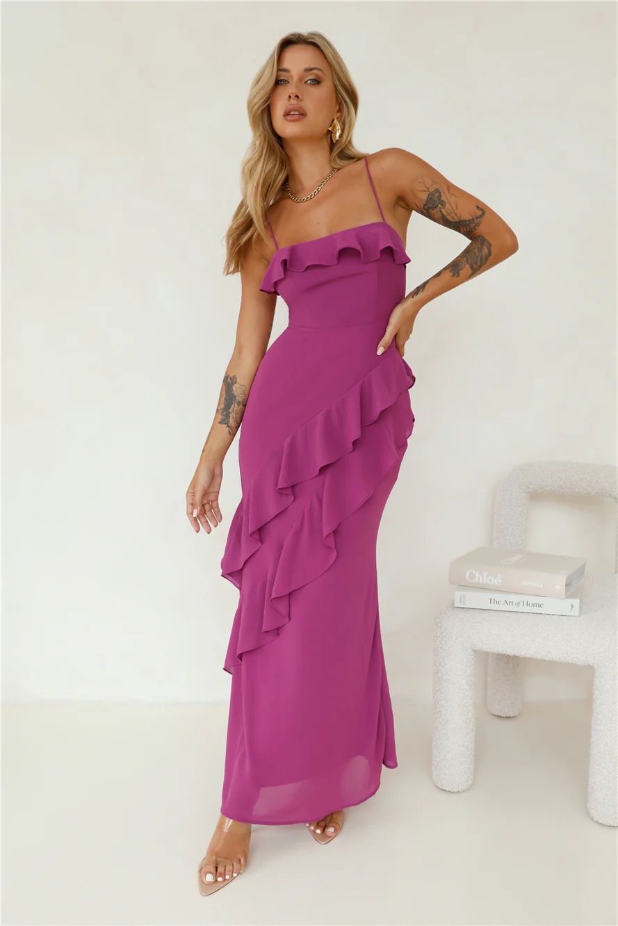 First Event Maxi Dress Purple | Hello Molly