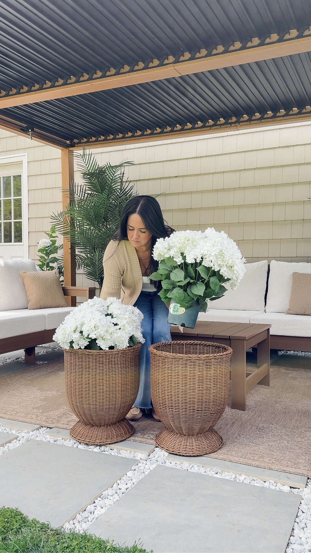 Bring timeless elegance to any space! These stunning artificial potted white hydrangeas add a touch of natural beauty—UV resistant, realistic, and effortlessly chic. Perfect for indoors or outdoors. Use rattan planters for added texture and contrast.

#LTKHome #LTKSaleAlert #LTKSeasonal
