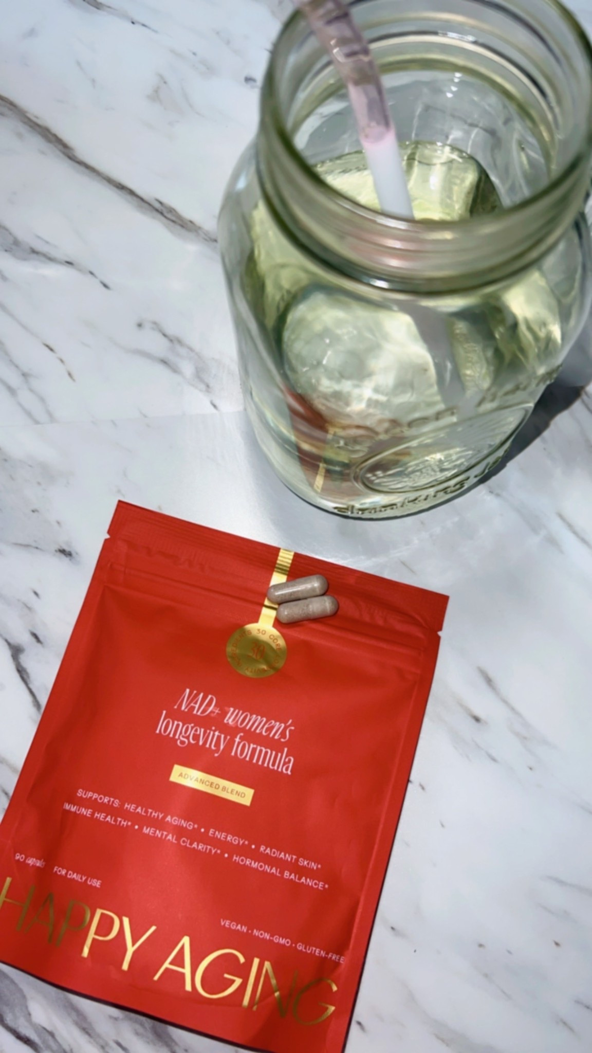 adding happy aging NAD+ Women’s Longevity Protocol to my daily wellness routine- thoughtfully formulated to support women’s long-term health & energy. @happyaging #ad @shop.ltk #liketkit 

#LTKfitnessgoals #LTKBeauty #LTKselfcare